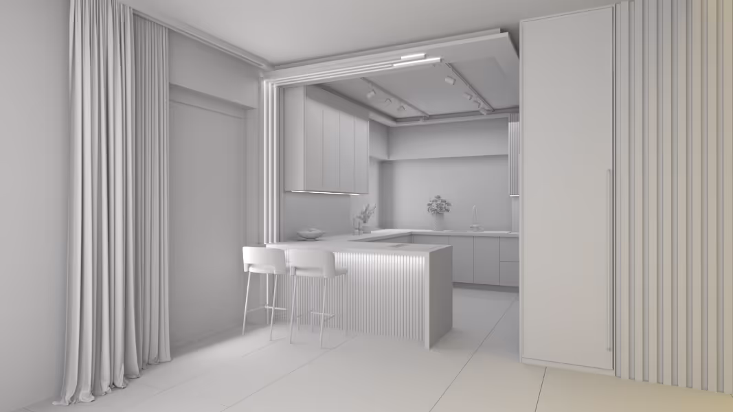 Projekt kuchni Łódź, projektowanie wnętrz domów i mieszkań – Anhelina Stefańska, Łódź i okolice